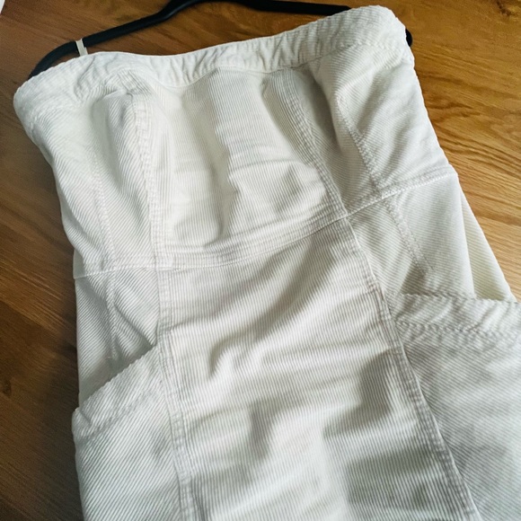 Anthropologie- Pilcro Strapless Corduroy Slim Midi Dress size 10 - Picture 4 of 9